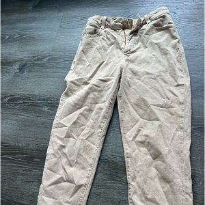 Zara beige mom jeans